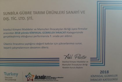 İKMİB 2018 İHRACATIN YILDIZLARI